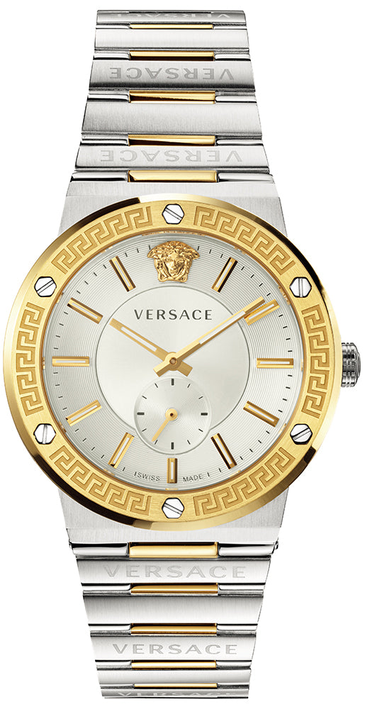 Versace Greca Silver White Dial Men's Watch  VEVI00320 - Watches of America
