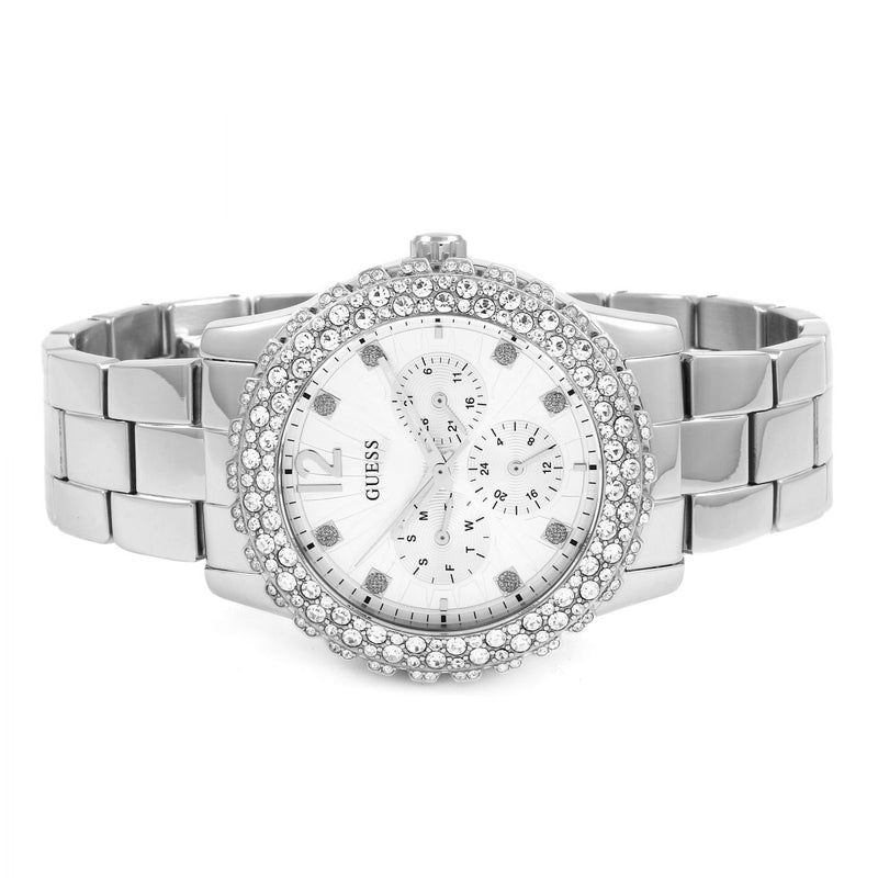 Guess Dazzler Diamond White Dial Ladies Watch#W0335L1 - Watches of America #2