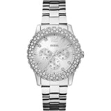 Guess Dazzler Diamond White Dial Ladies Watch #W0335L1 - Watches of America
