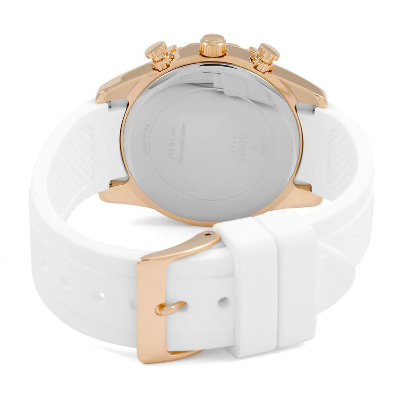 Guess white rubber strap on sale watch