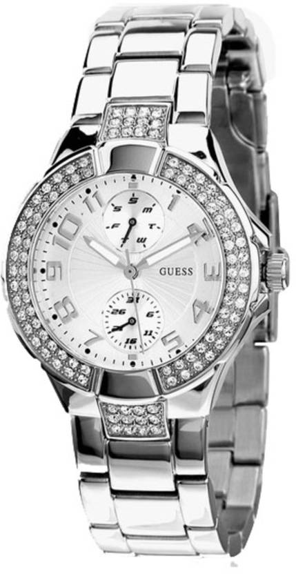 Guess Women's Mini Prism Analog Stainless Steel Women's Watch  W12638L1 - Watches of America