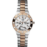 Guess Glisten Two-tone Crystal Paved Ladies Watch  W14551L1 - Watches of America