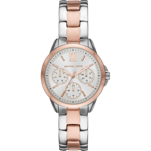 Michael Kors Bradshaw Reloj de cuarzo con esfera blanca para mujer MK6817