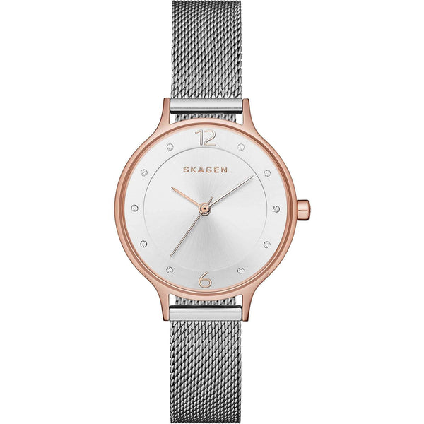 Skagen Anita Crystal Paved Rose Gold Ladies Watch  SKW1069 - Watches of America