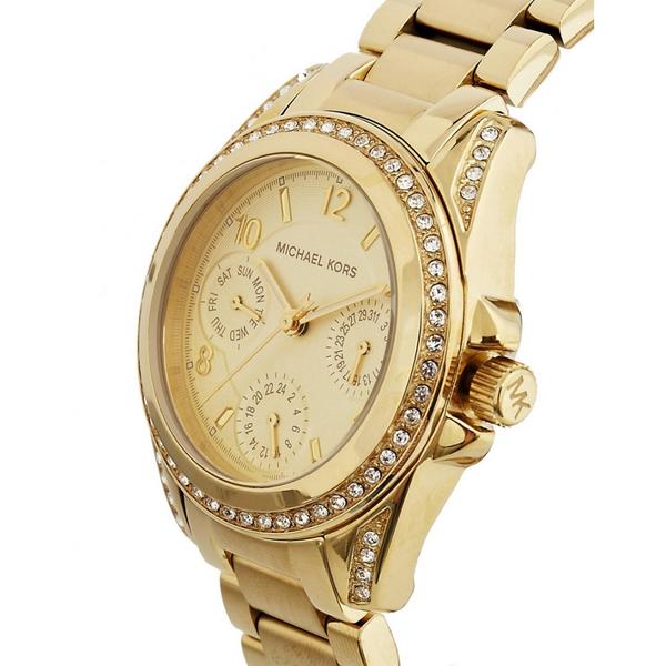 Michael Kors Blair Champagne Dial dorado acero inoxidable señoras reloj MK5639