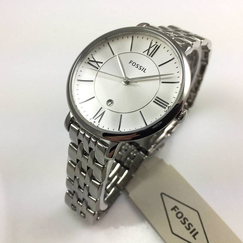 Fossil Jacqueline Silver Dial Stainless Steel Ladies Watch ES3433