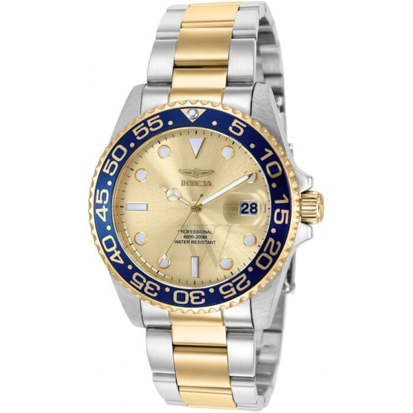 Invicta Pro Diver Reloj de cuarzo con esfera dorada para mujer 36537