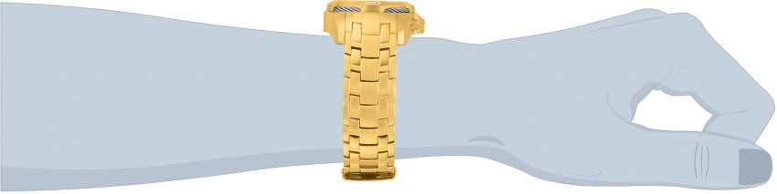 Invicta Bolt Cronógrafo Cuarzo Esfera plateada Reloj para hombre 34121