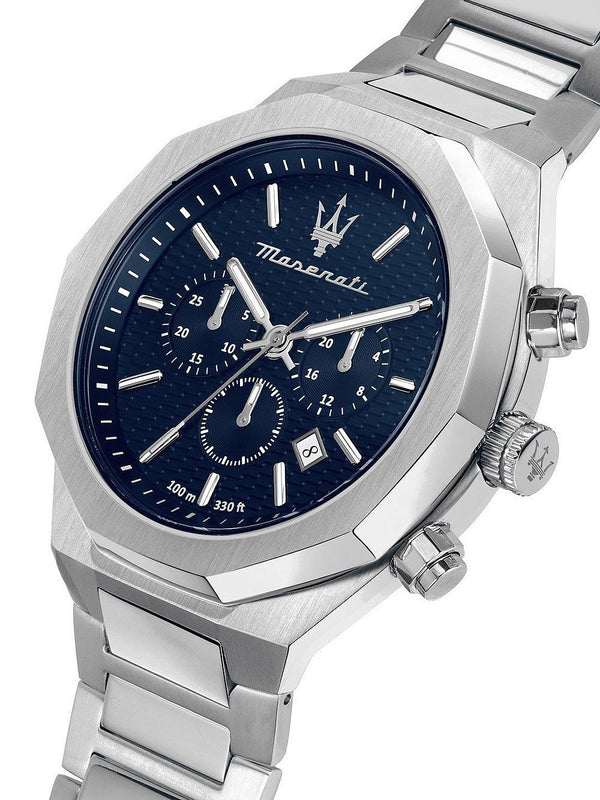 Maserati Stile Chronograph Silver  R8873642006 - Watches of America #2