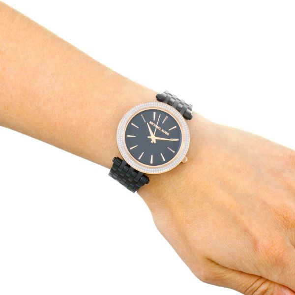 Michael Kors Darci Crystal Paved Black Dial Ladies Watch MK3407 - Watches of America #6