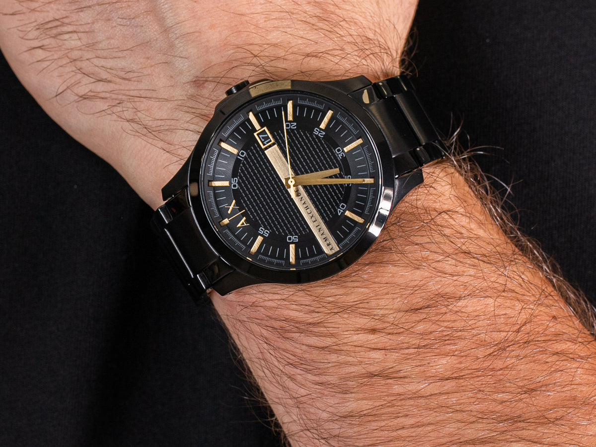 Armani Exchange Quartz Black Watches Watch America Men\'s Dial of – AX2413